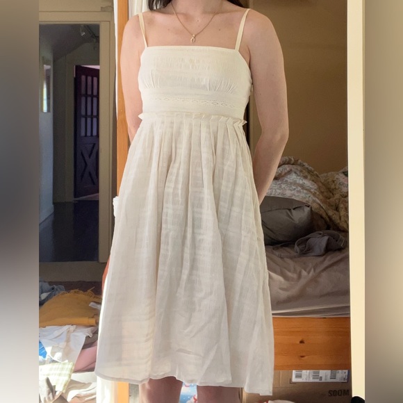 Cream Summer Dress Size S - Picture 1 of 4